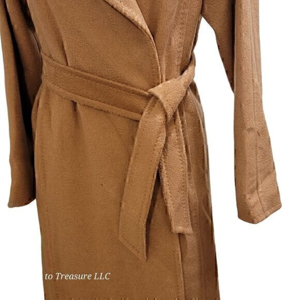 MAX MARA Manuela Belted Camel Hair Coat, Camel - Picture 4 of 16